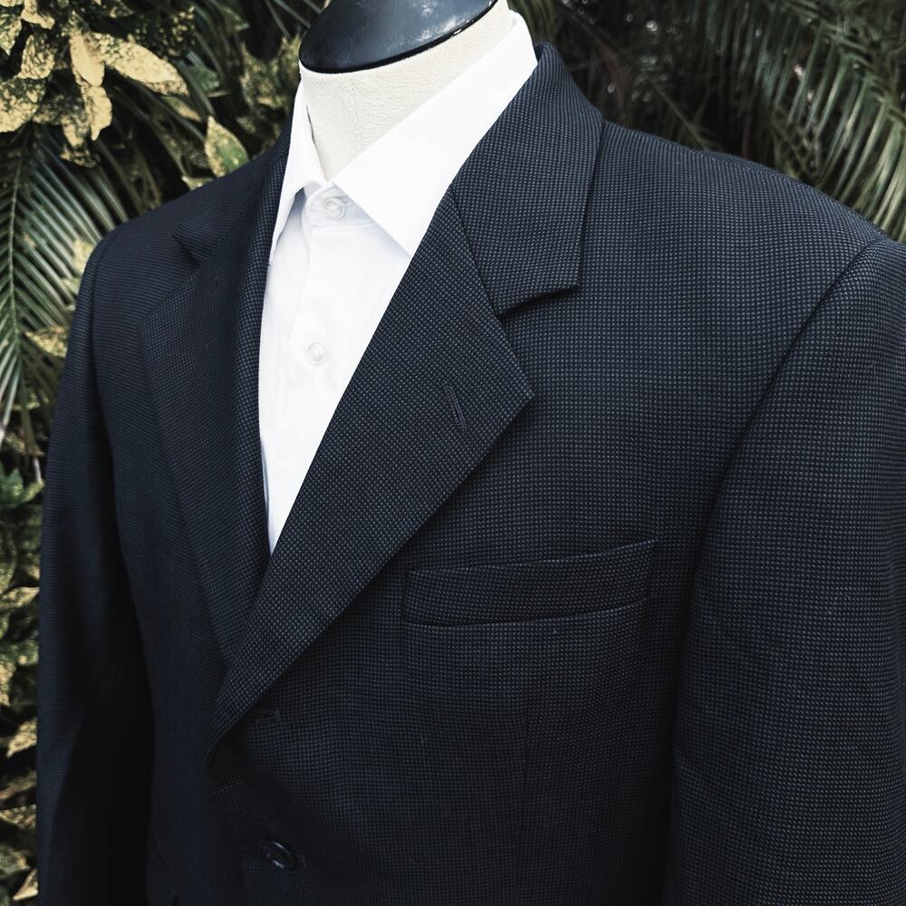 Gianfranco Ruffini Men 40R Italy Collection Small Houndstooth pattern Super 80s
